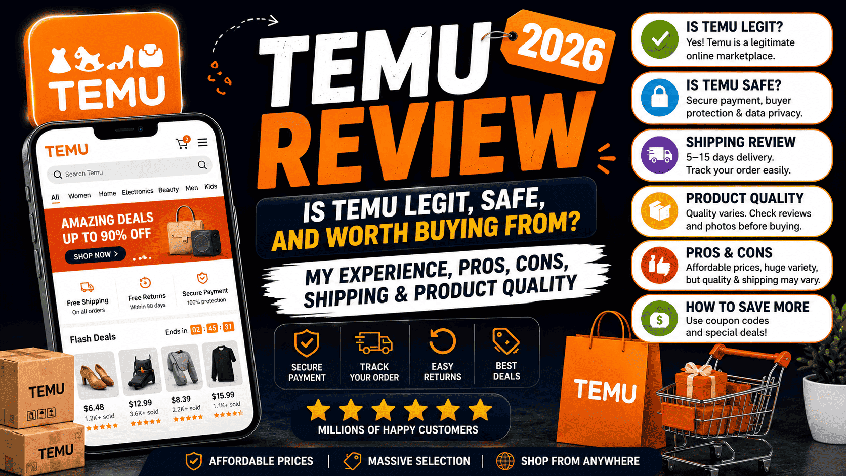 Temu Review 2026 - Is Temu Legit Safe and Worth Buying From