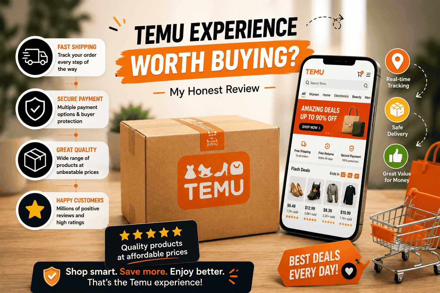 Temu shipping review and product quality in 2026